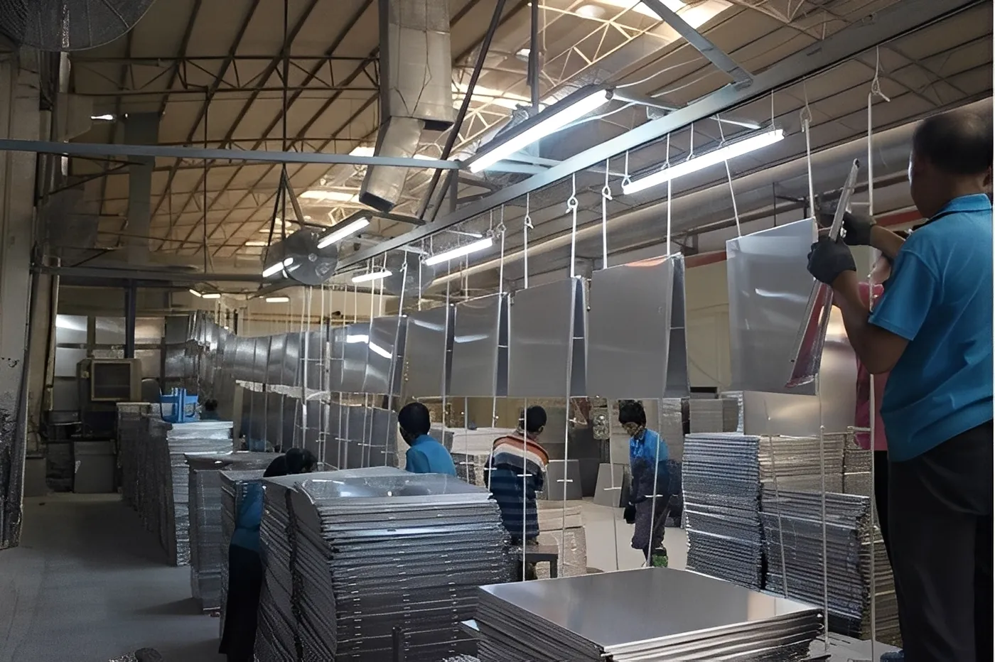 Automatic line for aluminum profiles