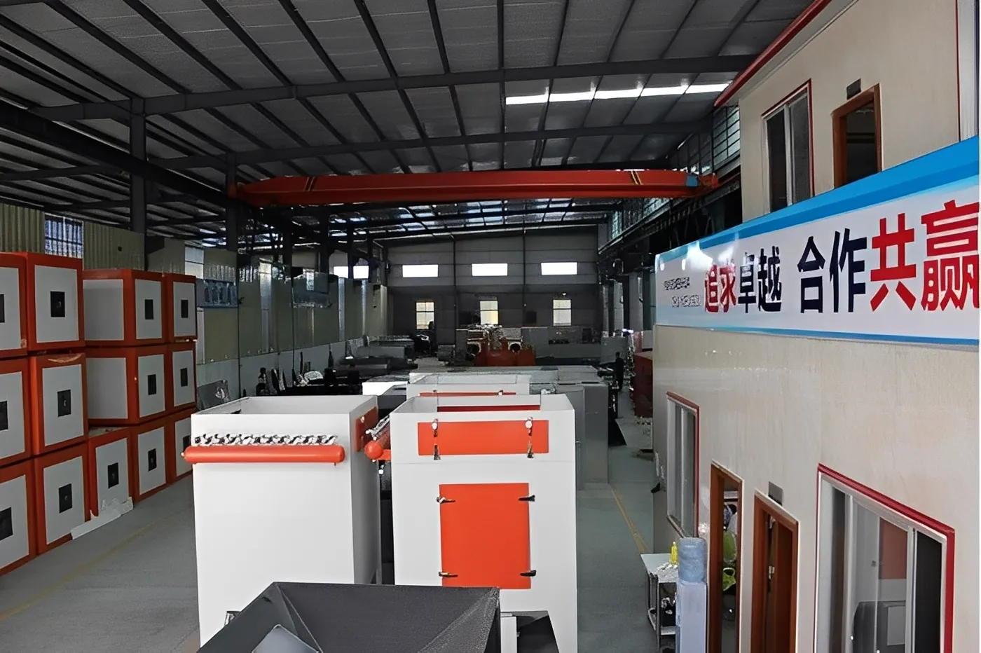 Electrical cabinet powder coating line