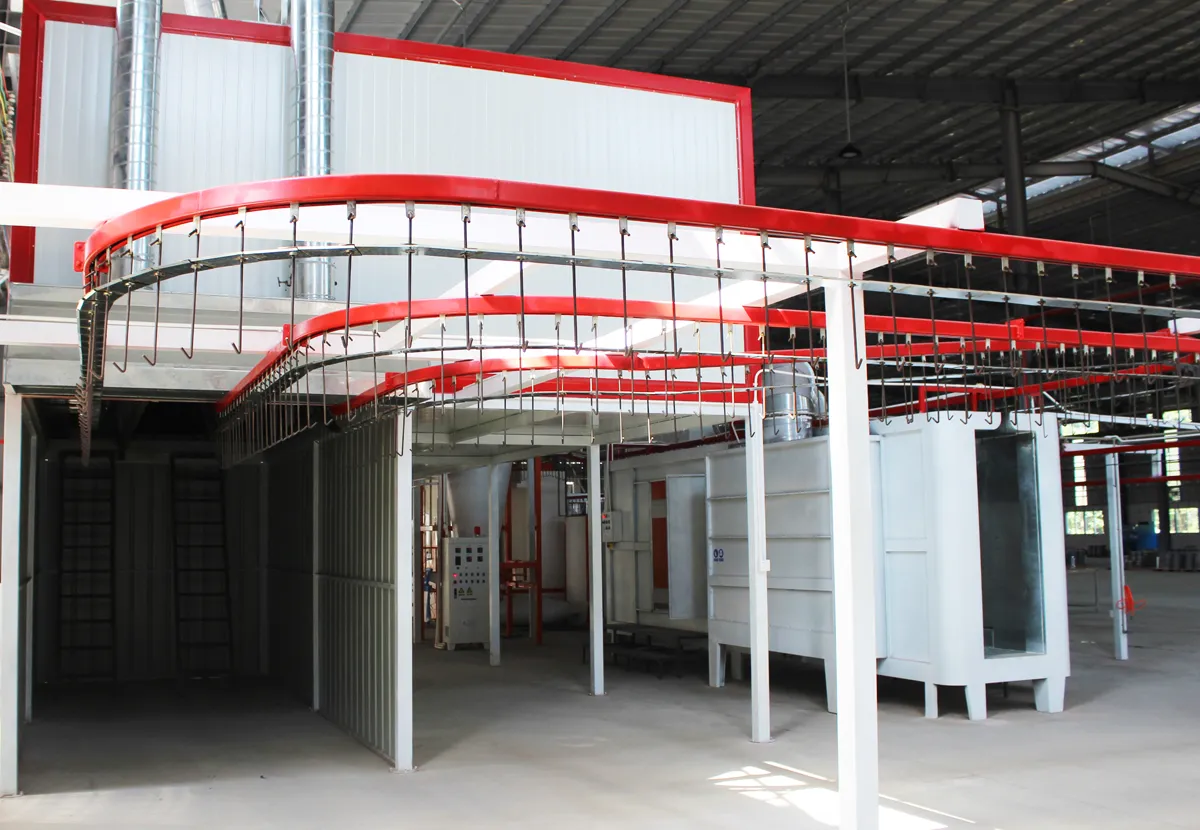 Prefabricated house steel structure powder coating line reference