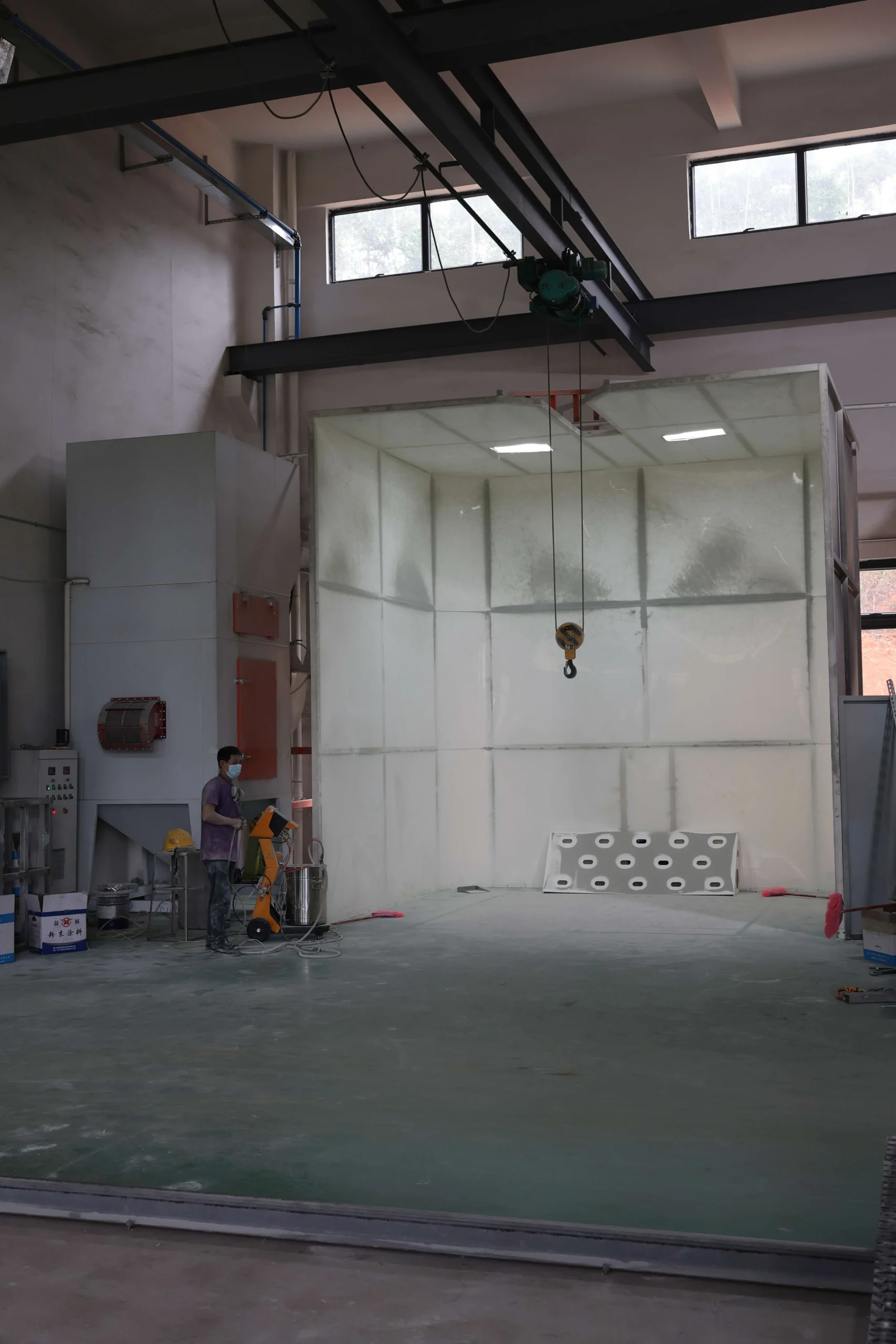 Gas-fired curing oven for fast powder coating processing