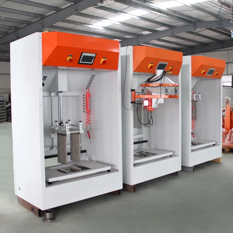 Technician performing equipment commissioning and testing