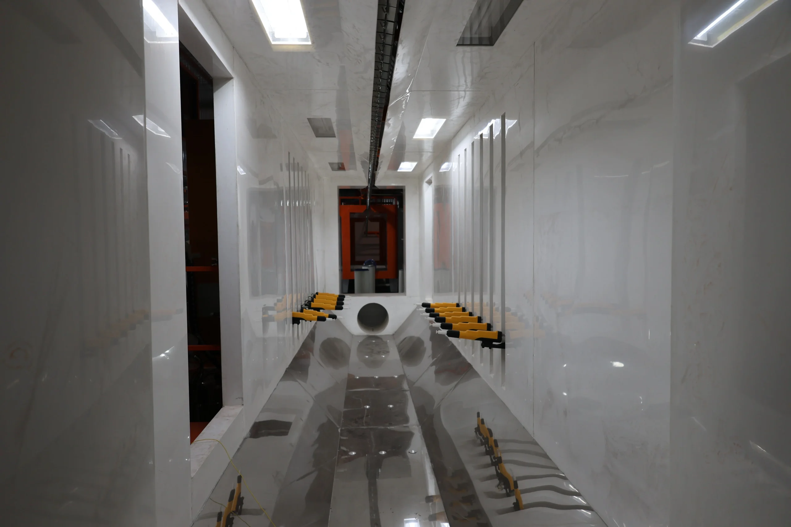 Pretreatment spray system with immersion tanks
