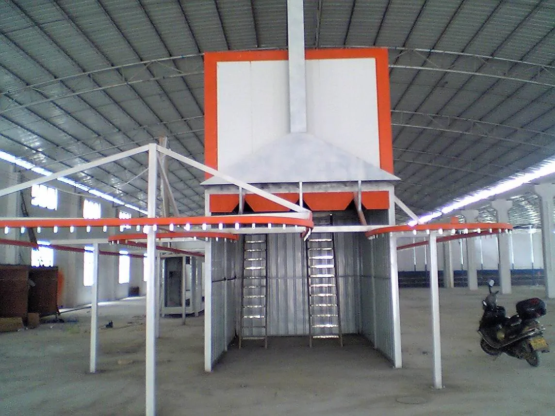 Finished powder-coated metal furniture products