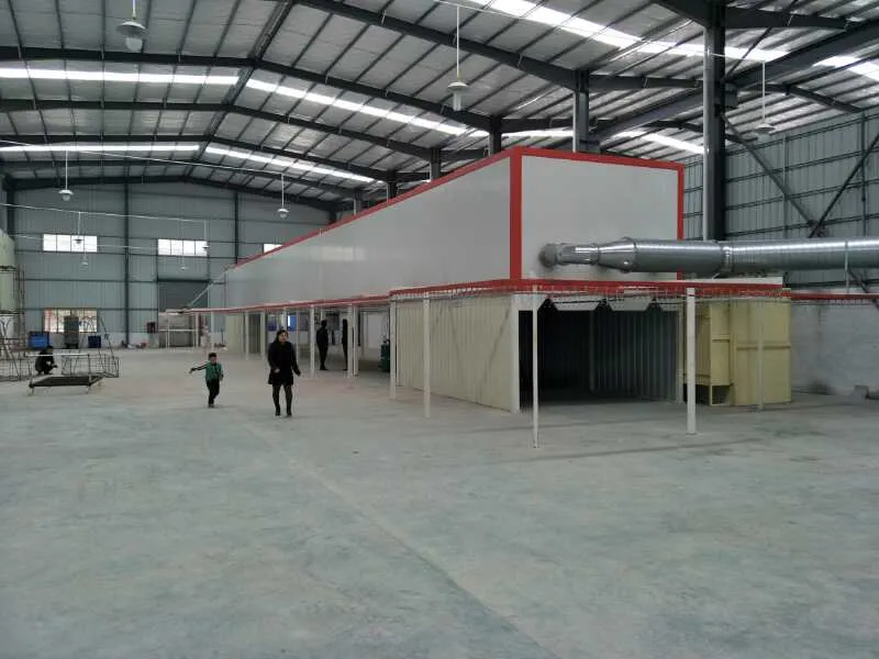 Curing oven installation for electrical equipment