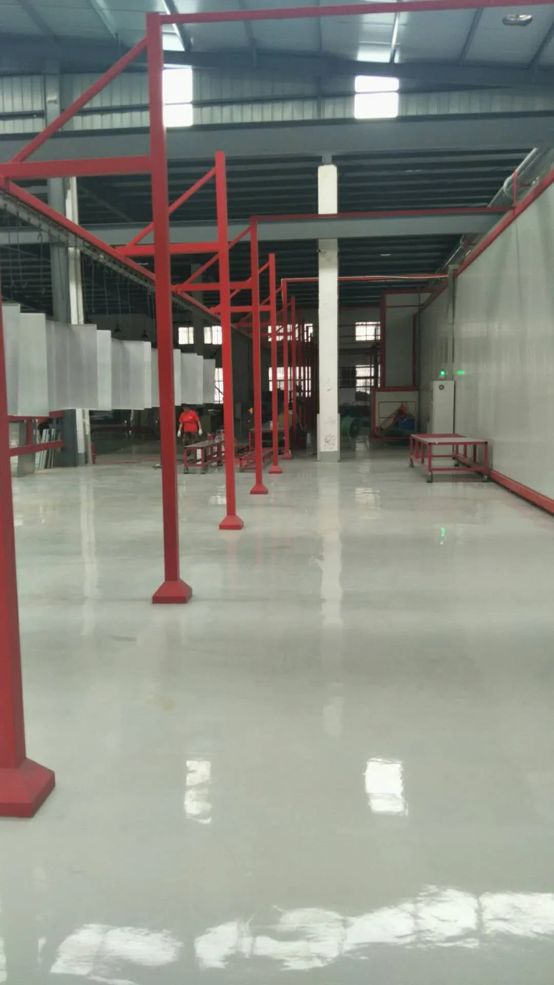 Metal furniture powder coating