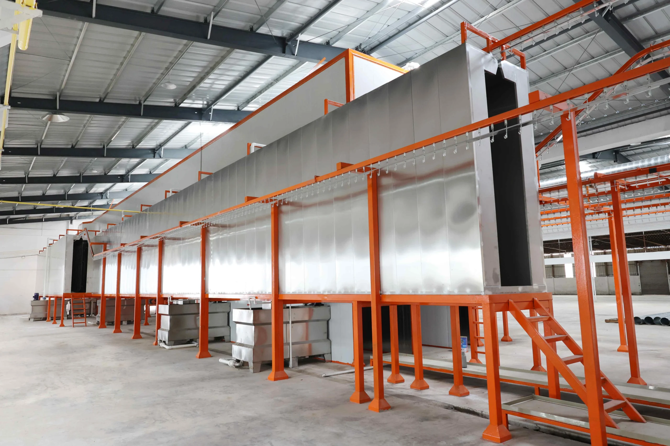 Thiết kế bố trí dây chuyền phủ bột tùy chỉnh