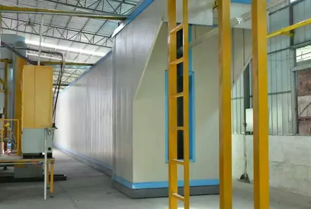 Gas powder coating curing oven
