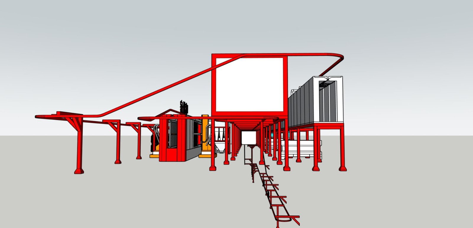 Client production environment with multiple Ketu coating systems