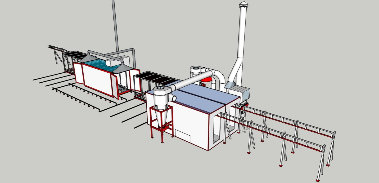Powder spray booth