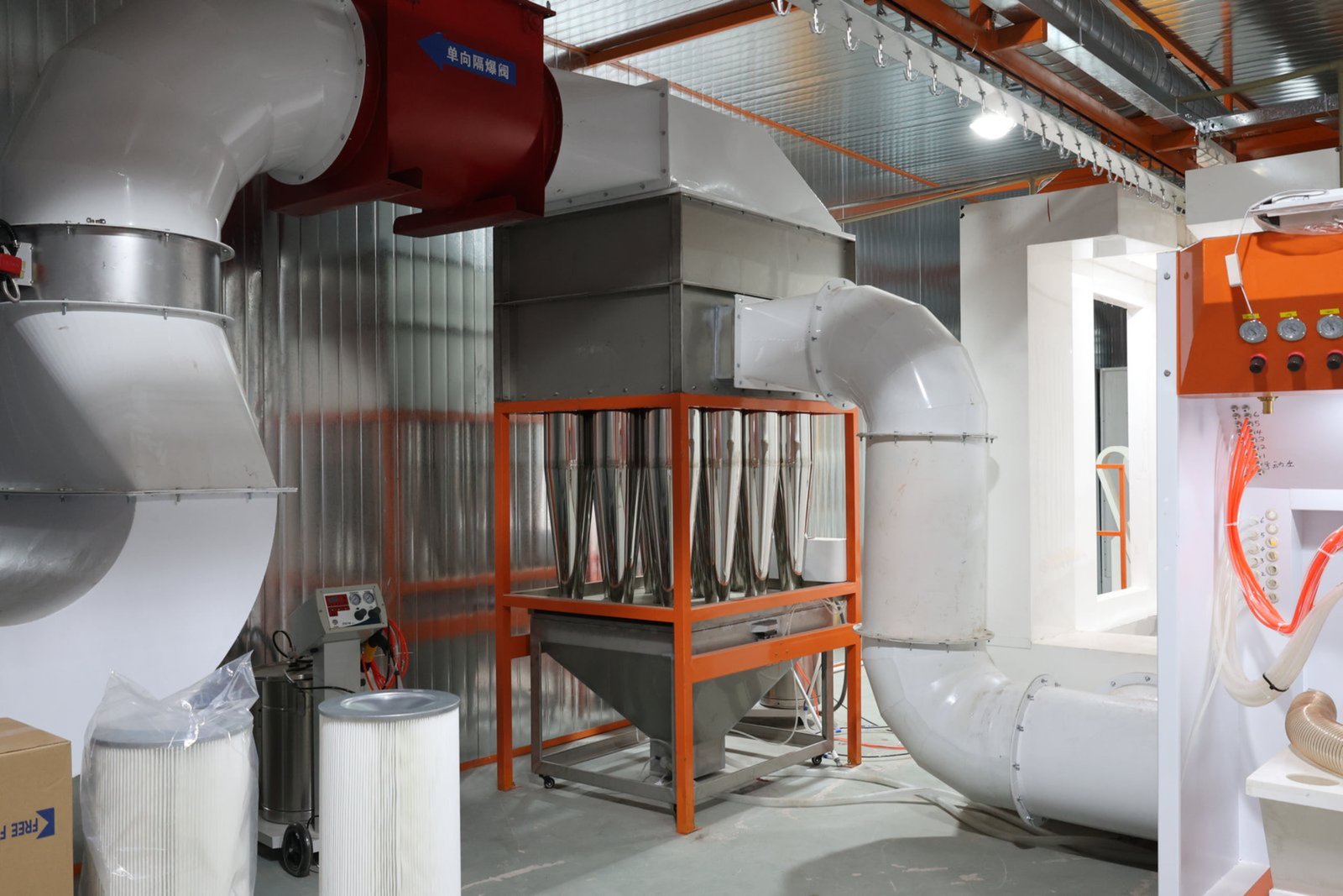 Standard full powder coating line configuration