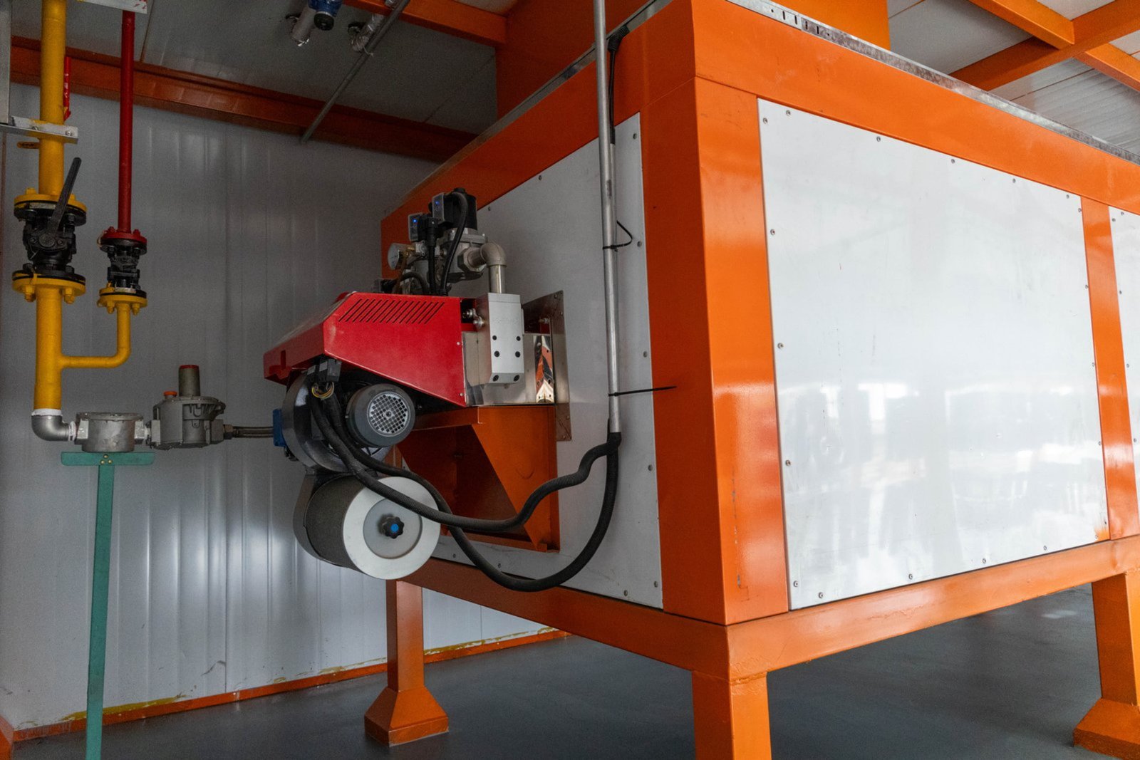 Powder coating curing oven