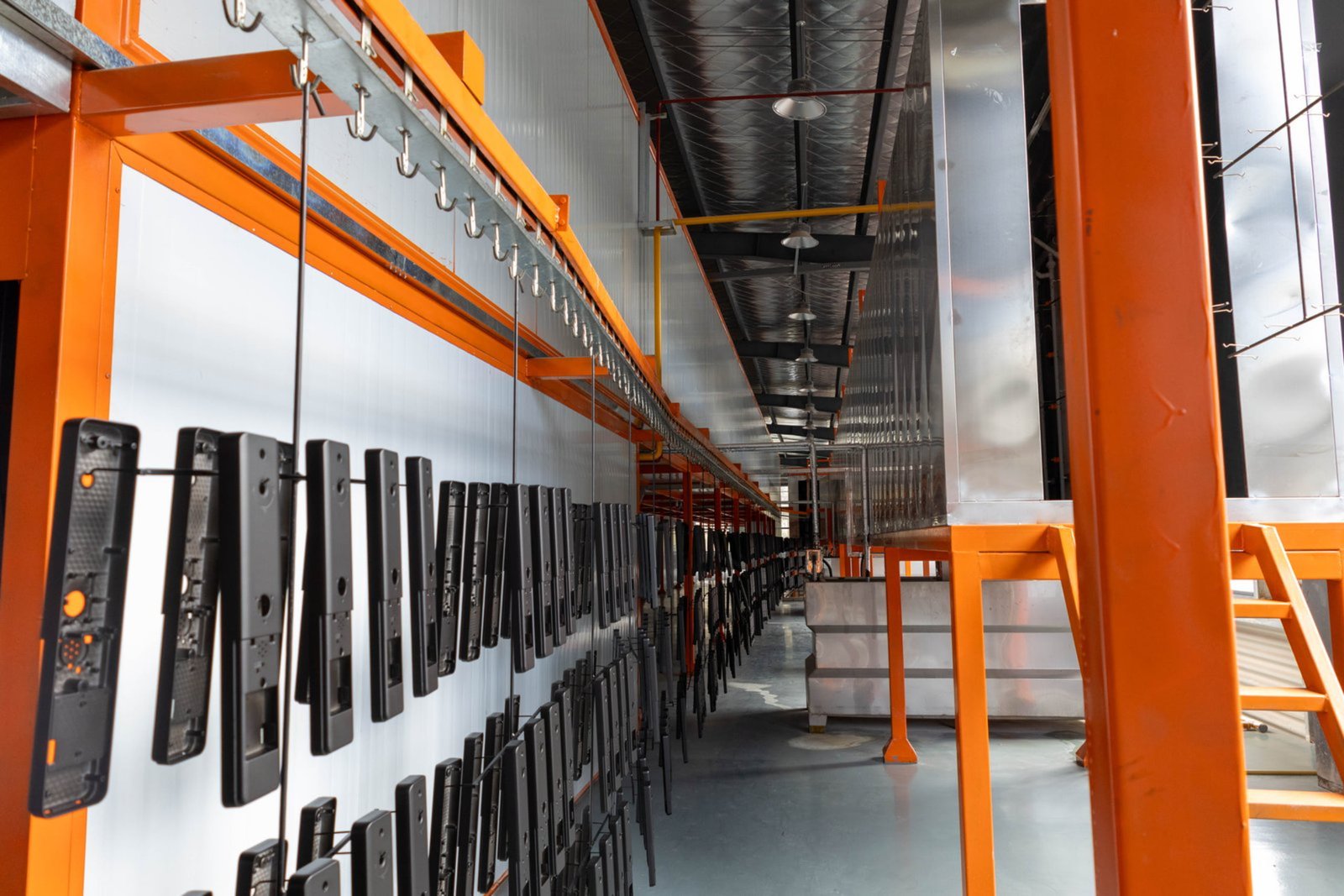 Pretreatment system for electronic products powder coating line