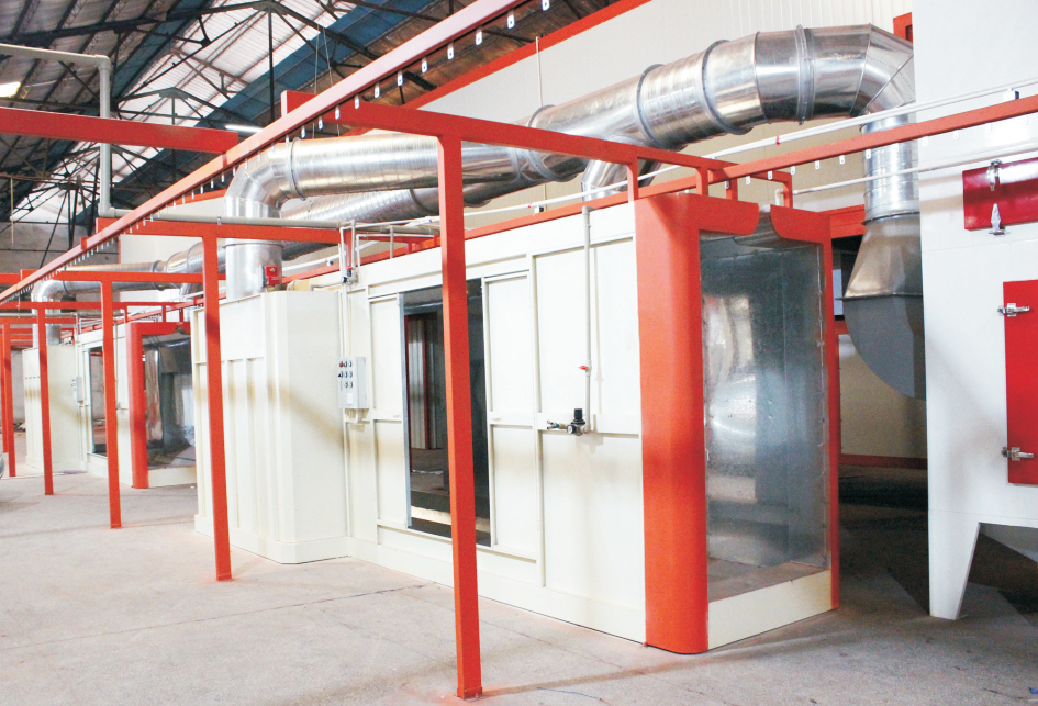 Inline Cartridge Filter Powder Booth