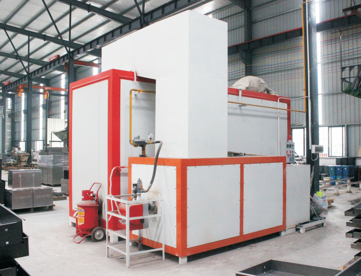 Natural gas curing oven for home appliance powder coating line
