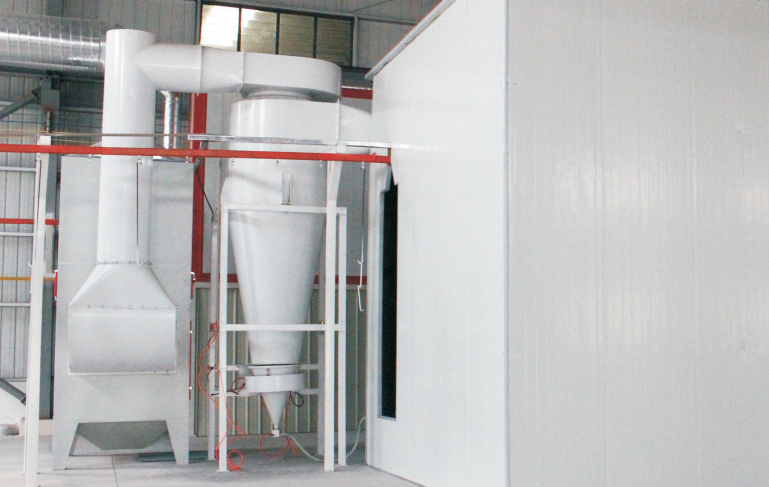 Large Cyclone Powder Booth System
