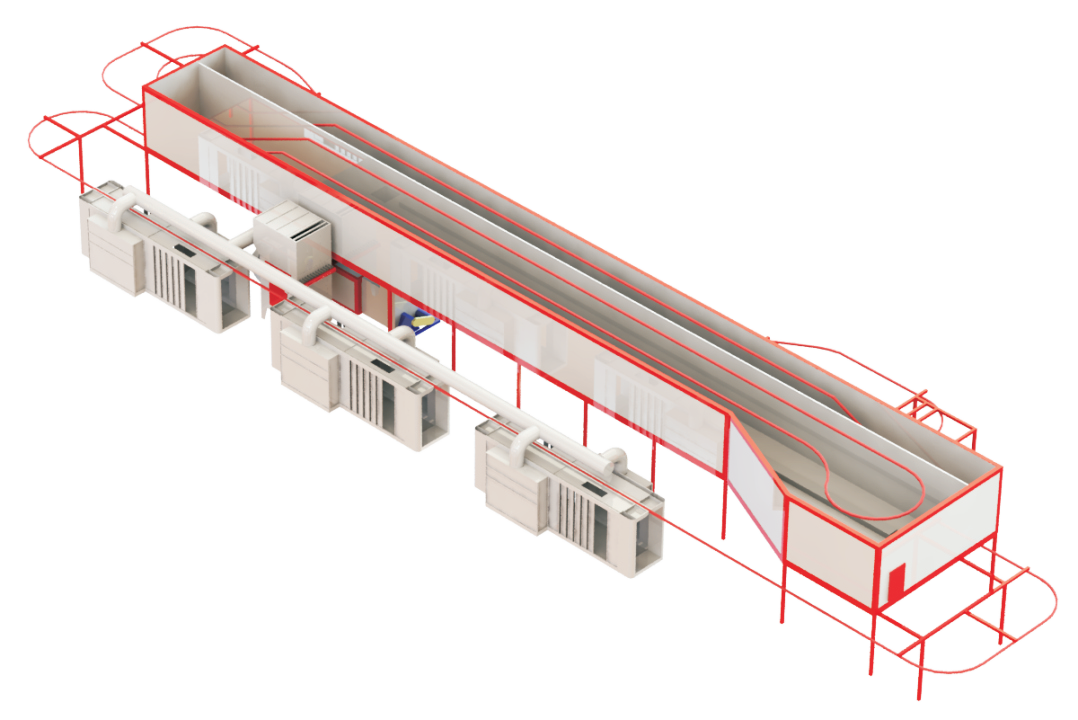 Multi-Line Bridge Curing Oven Complete Layout