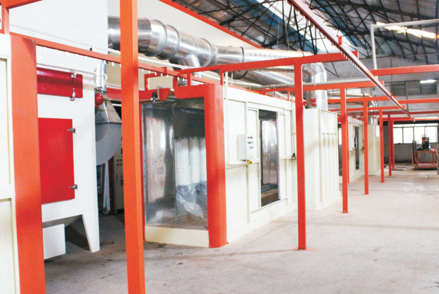 Multi-Line Bridge Curing Oven Conveyor Detail