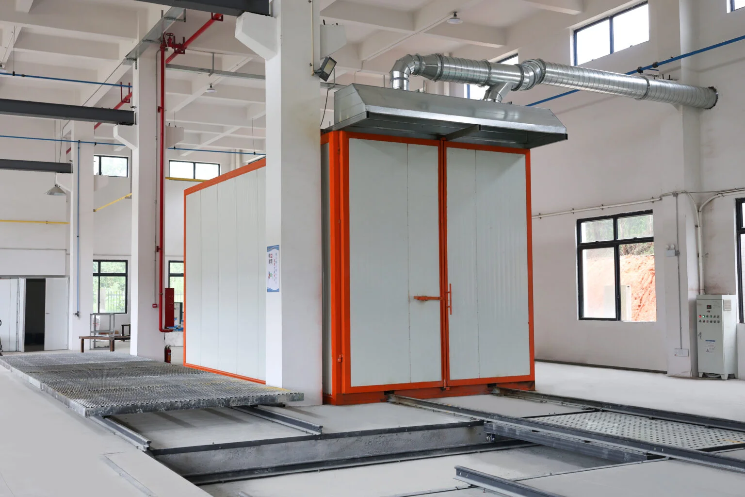 Curing oven after powder coating