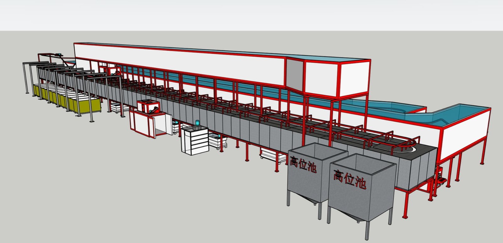 School furniture powder coating line project