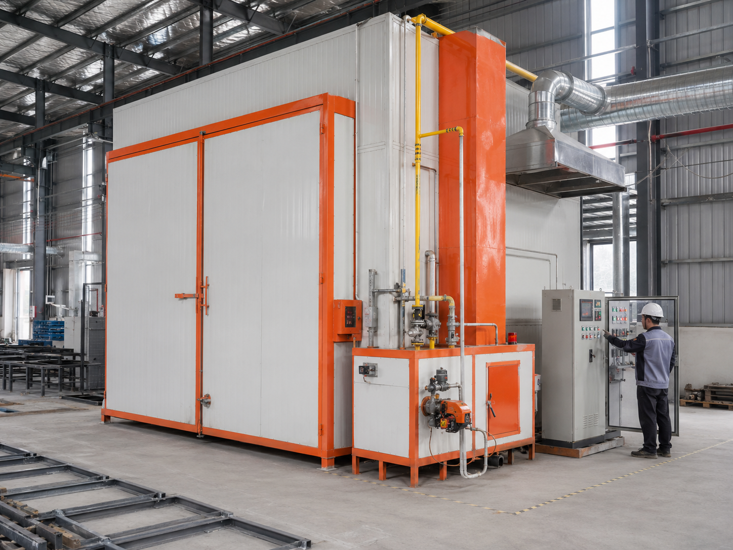 Insulation performance for machinery powder coating