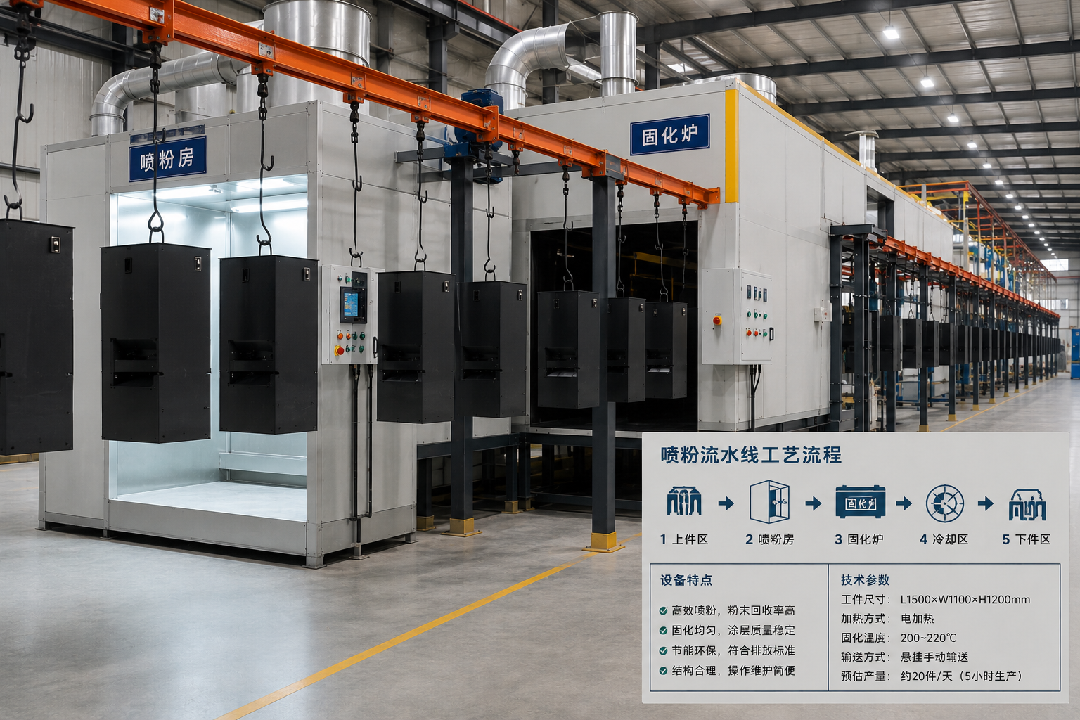 Industry-specific coating solutions showing applications across furniture, appliances, elevators and building materials