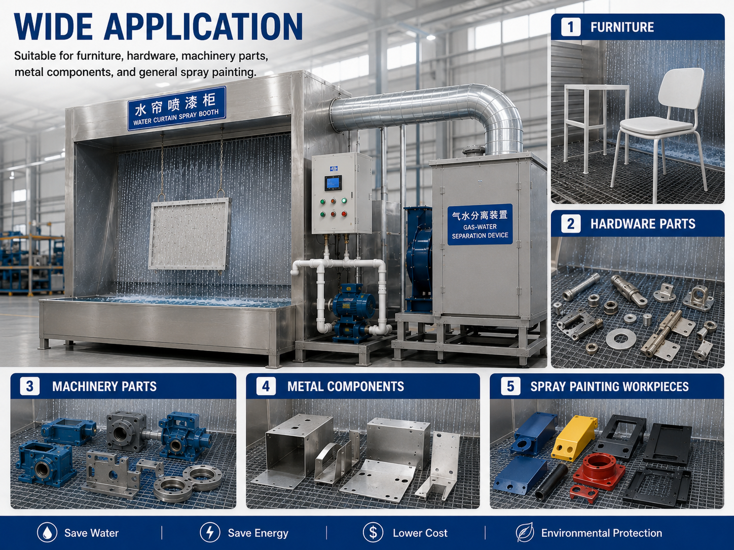 Electrical cabinet automated coating line