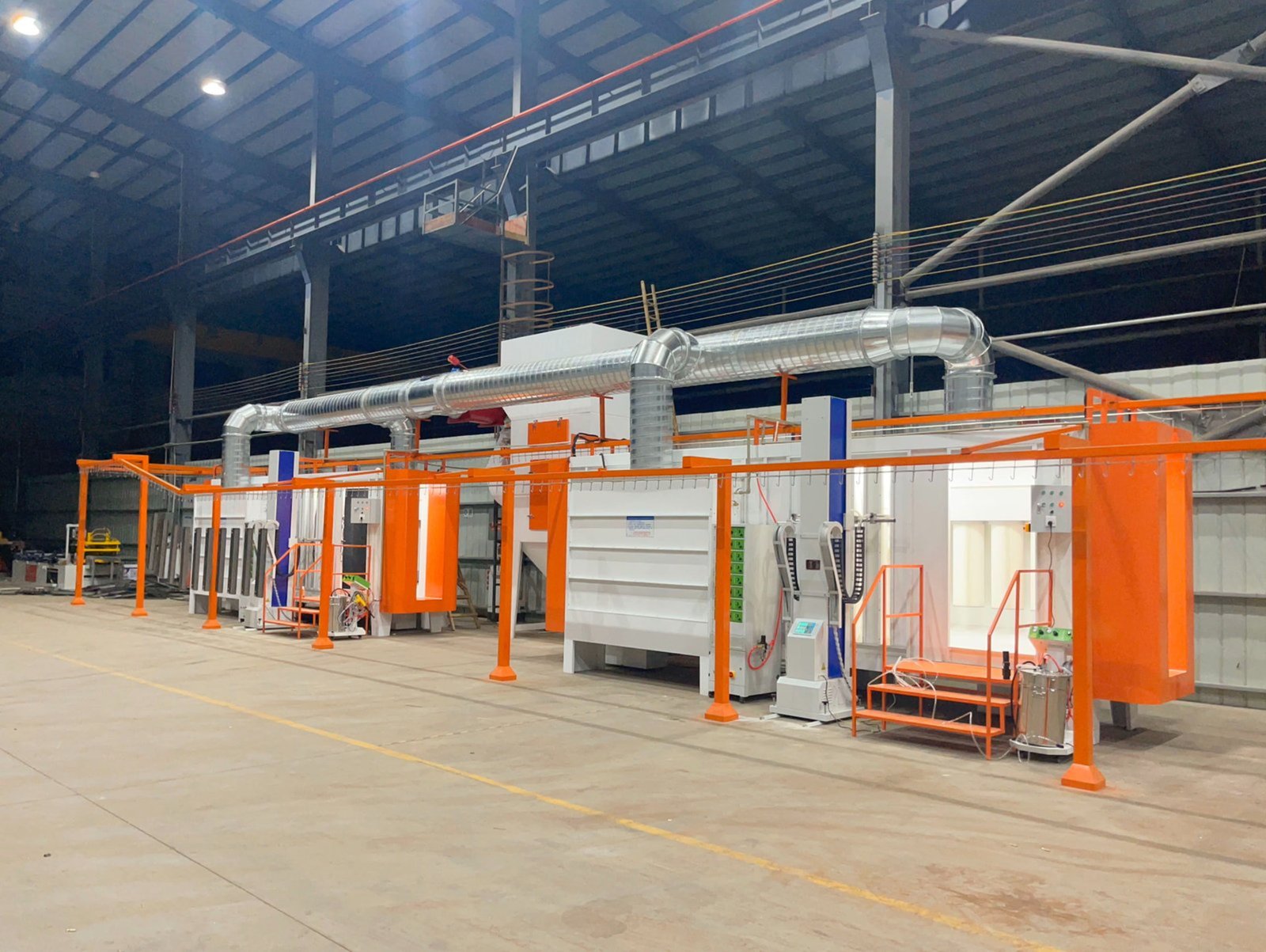Finished powder coated appliance panels