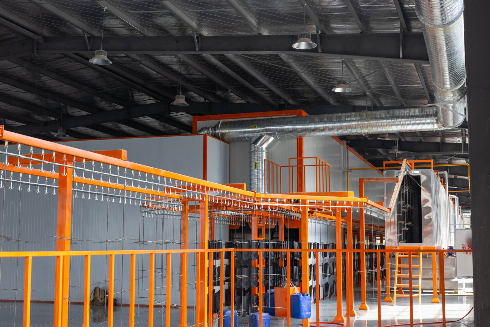 Safe Large Cabinet Powder Coating Booth